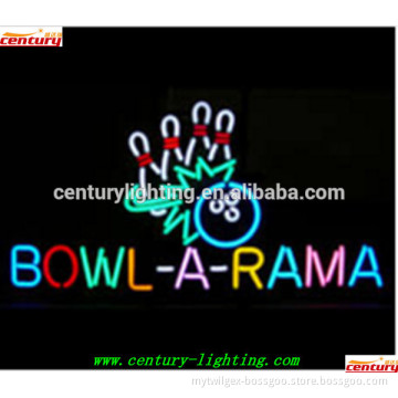 bowl a rama neon sign